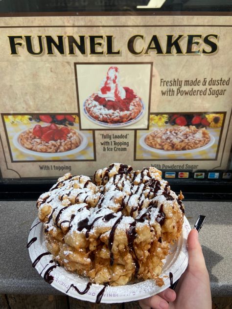 Funnel Cake Toppings Ideas Fair Foods, Knotts Berry Farm Aesthetic, Knots Berry Farm, Knotts Berry Farm Food, Knotts Berry Farm Aesthetic At Night, Knott Berry Farm, Knotts Berry Farm, Farm Food, Funnel Cake