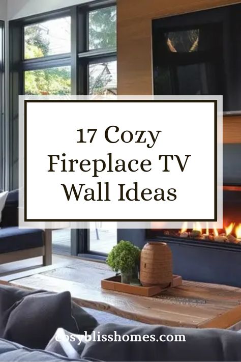 Looking to amp up the coziness of your living room? Discover our top 17 fireplace and TV wall ideas that make your space warm and stylish. From beautiful gallery wall integrations to sleek designs that suit any decor style, these options will inspire your next renovation. Explore tips on how to incorporate your flat-screen TV with a cozy fireplace while maintaining an inviting atmosphere. Perfect for quick updates or complete overhauls, these stylish fireplace layouts are all about creating the ultimate relaxation space. Fireplace In Small Room, Fireplace In The Living Room, Tv Mounted Over Fireplace Living Room, Talk Fireplace Ideas, Electric Fireplace Surrounds And Mantels, Living Room Layout With Fireplace And Tv On Same Wall, Fireplace Tv Wall Basement, Tv Rooms Cozy, Living Room Decor Fireplace And Tv