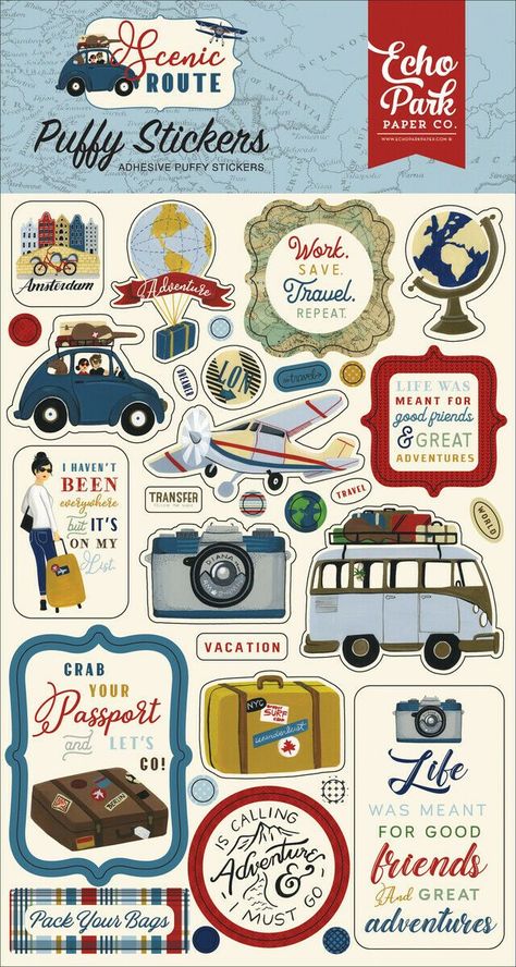 Discover The Best Professional Services in Graphic Design, Digital Marketing, Animation, Writing, and More Travel Stickers Printable, Friends Adventures, Travel Journal Scrapbook, Scrapbook Organization, Summer Scrapbook, Echo Park Paper, Travel Journals, Travel Theme, Scrapbook Stickers Printable