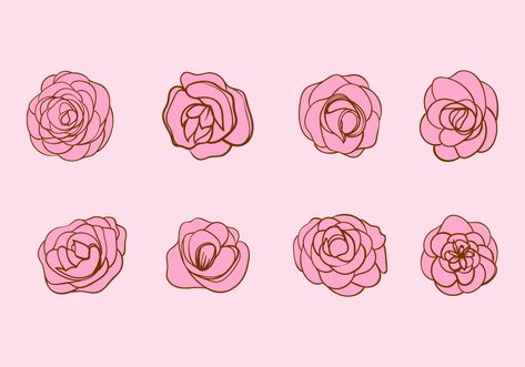 Hand Drawn Camellia Flower Vector. Choose from thousands of free vectors, clip art designs, icons, and illustrations created by artists worldwide! Camelia Flower Tattoo, Camellia Flower Tattoo, Camellia Painting, Vector Art Design, Flower Vector, Rose Illustration, Free Hand Drawing, Rose Drawing, Camellia Flower