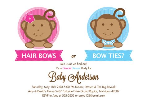 Hair Bows or Bow Ties?  Baby Gender Reveal Party Invitation from http://www.InvitationCelebration.com Gender Reveal Ideas, Gender Reveal Party Invitations, Baby Reveal Party, Baby Gender Reveal Party, Announcement Ideas, Big Reveal, Price Chart, Baby Gender Reveal, Baby Reveal