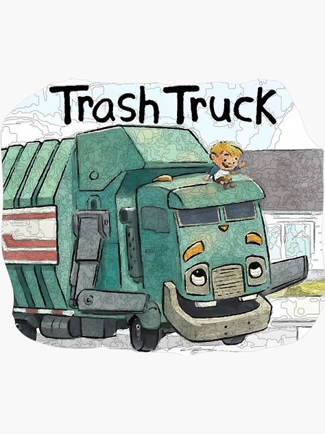 "Funny Hank And Trash Truck" Sticker for Sale by FabStylesCo | Redbubble Trash Truck, Truck Stickers, Naruto, Trucks, Funny, For Sale