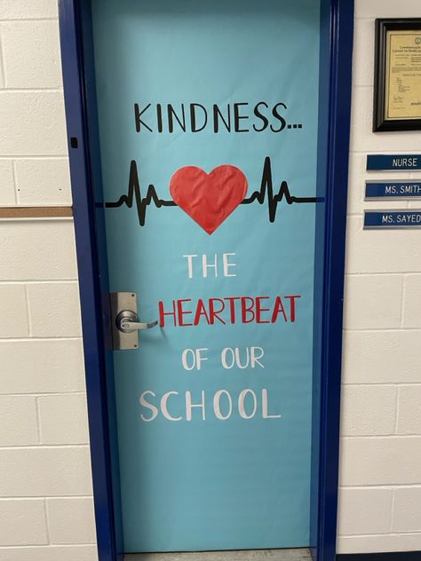 Nurse Office Door Ideas, Nurse Office Bulletin Board Ideas, Hospital Bulletin Board Ideas, School Nurse Office Set Up, School Nurse Bulletin Board Ideas, Elementary Nurse Office, School Nurse Office Door, School Nurse Door Decoration, Nurse Door Decorations