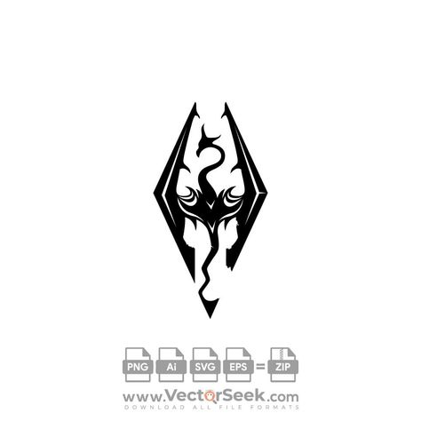 Skyrim Logo Tattoo, Skyrim Logo, Skyrim Tattoo, Olympic Logo, Car Brands Logos, Logo Facebook, Elder Scrolls V Skyrim, Hotel Logo, Consulting Logo