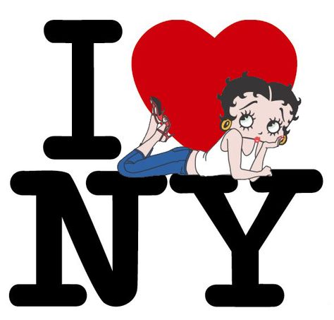 Betty Boop Pictures Archive: I Heart New York Betty Boop pictures I Heart New York, Betty Boop Posters, I Love Nyc, Betty Boop Pictures, Dorm Posters, I Love Ny, Picture Collage Wall, I ❤ Ny, New Images