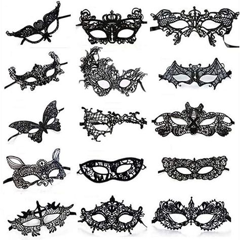 Pack of 15 Vintage Sexy Lace Masquerade Masks-Halloween Mardi Gras Party Mask(Black) Woman Mask, Lace Masquerade Masks, Masquerade Ball Mask, Venetian Masquerade Masks, Ball Mask, Party Masks, Venetian Masquerade, Lace Mask, Half Face Mask