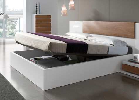 bed with deposit box Master Bed Frame, Modern Storage Beds, King Size Storage Bed, Bed Designs With Storage, Modern Bunk Beds, Lit King Size, Super King Size Bed, Bed Design Modern, King Size Bed Frame