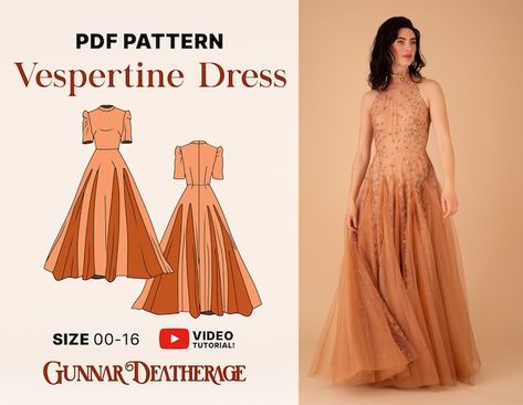 GunnarDeatherage - Etsy Sewing Prom Dress, Gown Sewing Pattern, Queen Costume, Gown Pattern, Beginner Sewing, Fashion Gowns, Couture Mode, Love Clothing, Mother Of The Bride Dress