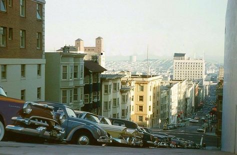 San Francisco, California, 1960s | Hemmings Daily Afterglow Aesthetic, California 1960s, 1960s Aesthetic, Vintage Americana, California Love, Old Car, California Dreamin', San Fran, American Cities