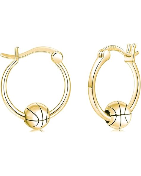 Amazon.com: Baseball Earrings for Women 925 Sterling Silver Gold Baseball Hoop Earrings Sports Earrings Softball Jewelry Gifts for Teen : Clothing, Shoes & Jewelry Volleyball Earrings, Softball Jewelry, Sports Earrings, Baseball Earrings, Hypoallergenic Jewelry, Teen Clothing, Sterling Silver Hoop Earrings, Sterling Silver Hoops, Silver Hoops