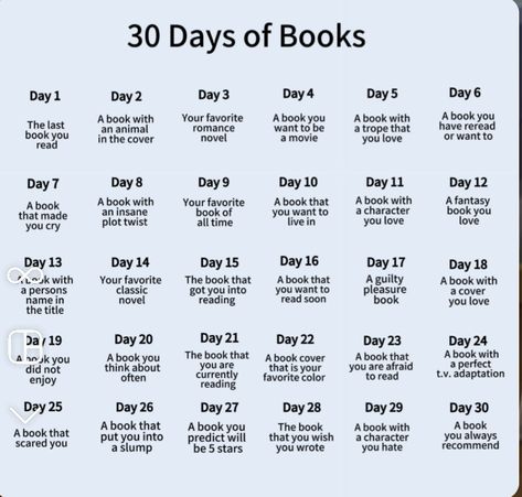 30 Day Bookstagram Challenge, Book Content Ideas, Bullet Journal Reading Log, Booktok Ideas, Book Core, Bookstagram Ideas, Posting Ideas, Book Photography Instagram, Book Reading Journal