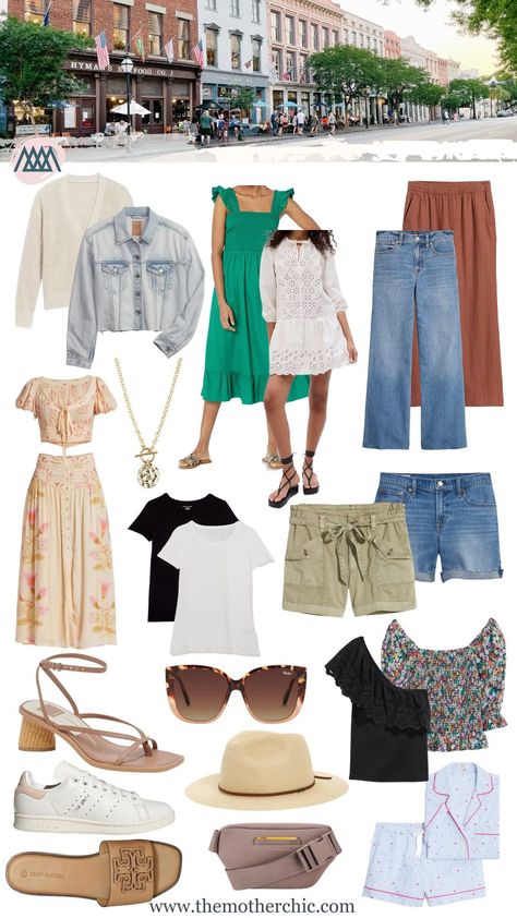 What To Pack: Nashville - The Motherchic Tenesse Outfit Summer, What To Pack For Nashville In Summer, Nashville Packing List Summer, Nashville Packing List Spring, Nashville Casual Outfits, What To Wear In Nashville Summer Over 40, What To Wear In Nashville In Spring, Packing For Nashville, What To Wear In Nashville Summer