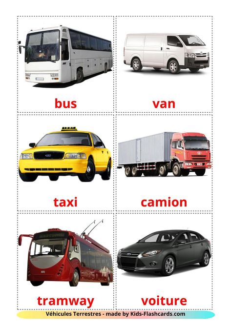 Road Transport Images, Mode Of Transport For Kids Project, Vehicle Flashcards, Transport Pictures, Transportation Pictures, Transportation Preschool Activities, Transport Images, Free Land, Land Transport