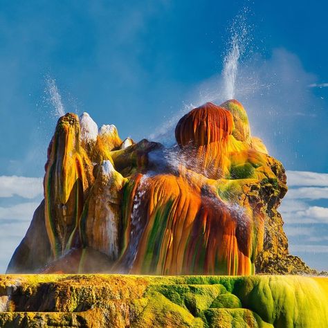 Travel Nevada | Nevada Vacations, Hotels, Events & Attractions Fly Geyser Nevada, Nevada National Parks, Fly Geyser, California Trail, Northern Nevada, Great Basin National Park, Black Rock Desert, Nevada Travel, Black Rock City