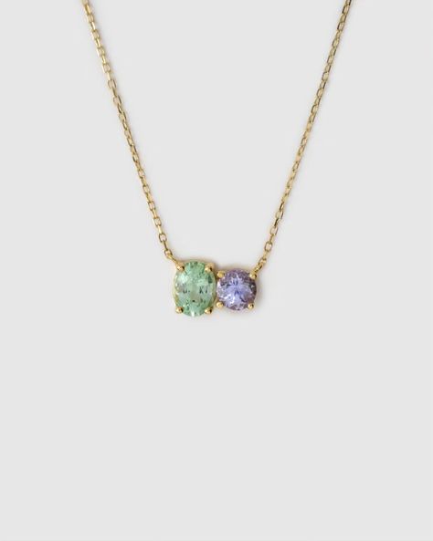 green tourmaline & tanzanite necklace, 18k solid gold Purple Tanzanite, Book Pendant, Tanzanite Necklace, Tanzanite Jewelry, Ring Inspo, Tourmaline Necklace, Jewelry Essentials, Jewelry Studio, Color Tones