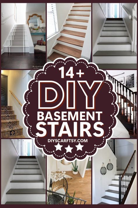 Learn how to build your homemade Basement Stair, perfect for handmade design lovers, with these 15 Fun DIY Basement Stair Projects, including complete guidance and the ablest experts' instructions. From simple wooden, tiled or metallic, straight or spiral stairs to supercool colorful, and personally styled stairs, we have a lot for you in this collection. Basement Stairwell Ideas, Basement Stairway, Basement Stair, Spiral Staircase Kits, Redo Stairs, Stairwell Ideas, Basement Staircase, Basement Steps, Basement Stairs Ideas