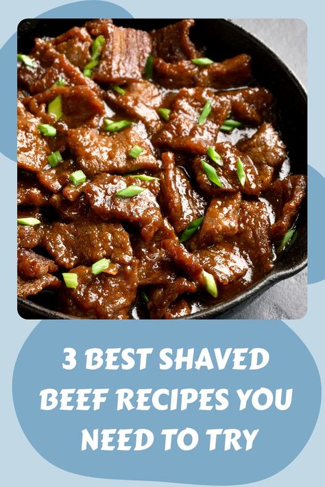 Delicious shaved beef recipes that will have your taste buds dancing! Perfect for a quick and satisfying meal. #recipes #shavedbeef #cookingideas Shaved Beef Recipes, Shaved Steak Recipe, Sliced Beef Recipes, Shaved Beef Recipe, Shaved Beef, Shaved Steak, Rib Eye Recipes, Ribeye Steak Recipes, Crispy Beef