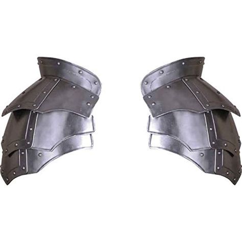 Steel Vladimir Spaulders Medieval Armor Cosplay LARP Shoulder Armour ANTIQUE NAUTICALS Larp Knight, Armour Outfit, Shoulder Armour, Armor Cosplay, Medieval Collectibles, Medieval Cosplay, Arm Wear, Medieval Gothic, Historical Reenactment