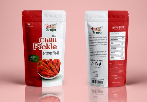 Chilli Pickle package Design Packing Idea, Chilli Pickle, Mixed Pickle, Pouch Packaging, Branding Design Packaging, Ad Creative, Design Packaging, Creative Packaging Design, Creative Packaging