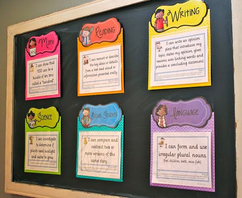 Learning in Wonderland Two For Tuesday - Classroom Decor and Penguins Posting Learning Targets, Learning Objectives Display, Objective Bulletin Board, Objectives Display, Objectives Board, Wonderland Classroom, Lesson Objectives, Learning Intentions, Daily Objectives