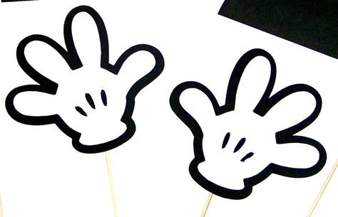 Mickey+Mouse+Photo+Booth+Prop+Printables Free Mickey Mouse Printables, Mickey Mouse Photo Booth, Mickey Mouse Template, Mickey Mouse Gloves, Mickey Mouse Printables, Mickey Mouse Photos, Mickey Hands, Mouse Photos, Wedding Photo Booth Props