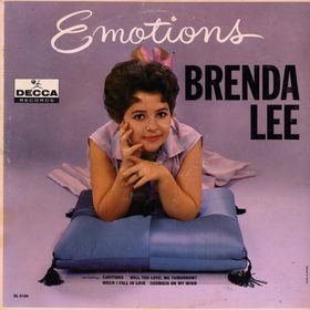 Brenda Lee "Emotions" 1961 Bobby Vinton, Jazz Songs, Brenda Lee, Bobby Darin, Carole King, Country Pop, Pochette Album, Georgia On My Mind, Ray Charles