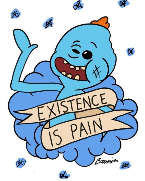 Mr Meeseeks Painting, Rick And Morty Bookmark, Mr Meeseeks Drawing, Mr Meeseeks Tattoo, Rick And Morty Doodles, Rick And Morty Mr Meeseeks, Mister Meeseeks, Mr Meeseeks, Rick And Morty Drawing