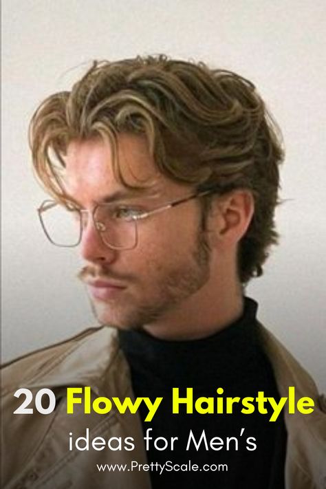 Discover 20 stylish flowy haircut ideas for men with medium hair! 🌿 From textured layers to sleek waves, these cuts offer a cool, effortless vibe for any occasion. 🌟 #MediumHair #MensHaircuts #FlowyHairstyles No Part Mens Haircut, Mid Length Haircuts For Men, 90s Flow Hair Men, Medium Length Tapered Hair Men, Messy Comb Over Men, Modern Male Haircut, Loose Slick Back Hair Men, Men’s Medium Long Hairstyles, Men's Haircuts For Wavy Hair