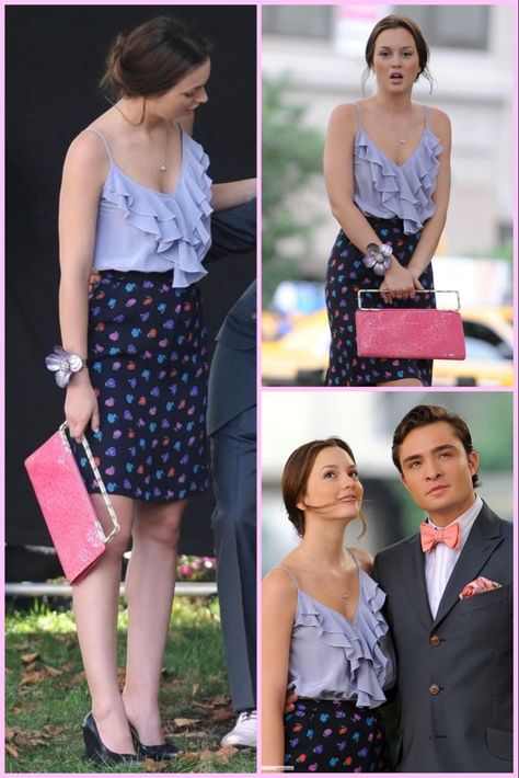 Blair Waldorf Summer Outfits, Blair Fashion, Estilo Blair Waldorf, Blair Waldorf Aesthetic, Blair Waldorf Outfits, Chipped Tooth, Blair And Serena, Blair Waldorf Style, Gossip Girl Outfits