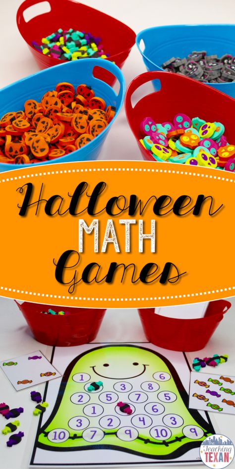 Centers In Kindergarten, Halloween Math Games, 100s Chart, Halloween Centers, 100's Chart, Math Night, Halloween Kindergarten, Fall Math, Math Games For Kids