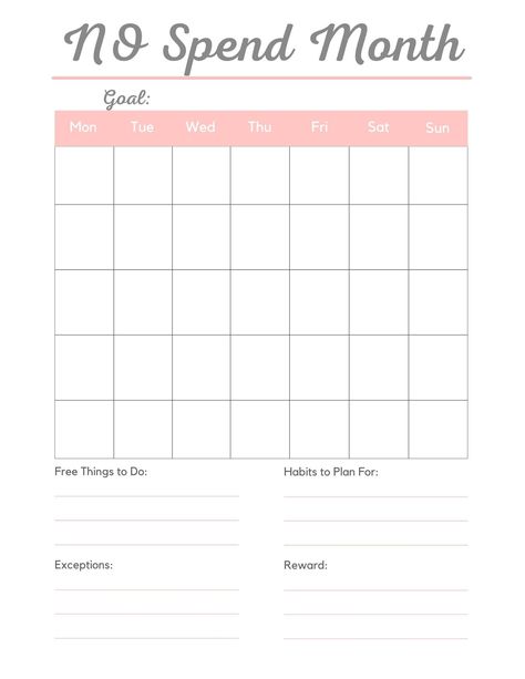 The Complete Guide To Your Best No Spend Month - The Savvy Sagittarius Budgeting No Spend Month, Financial Budget Planner, Month Challenge, No Spend, Money Saving Methods, No Spend Challenge, Financial Budget, Spending Tracker, Saving Money Budget