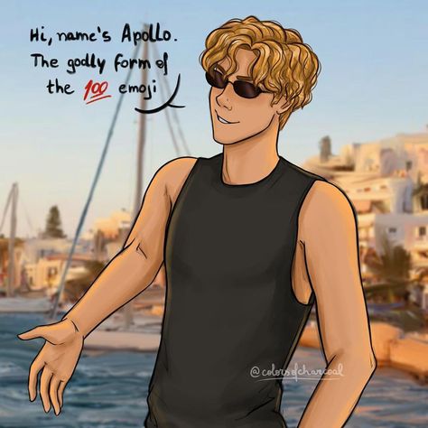 Apollo Percy Jackson, Pjo Fanart, Percy Jackson Comics, Zio Rick, Greek Mythology Humor, Trials Of Apollo, Percy Jackson Quotes, Percy Jackson Fan Art, Percy Jackson Characters