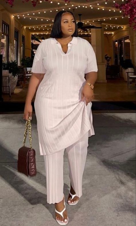 White 2 Piece Outfit Pants, White 2 Piece Outfit, A Shape Gown Ankara, Trouser And Top, African Print Jumpsuit, Curvy Casual Outfits, 2piece Outfits, African Print Dress Ankara, Best African Dresses