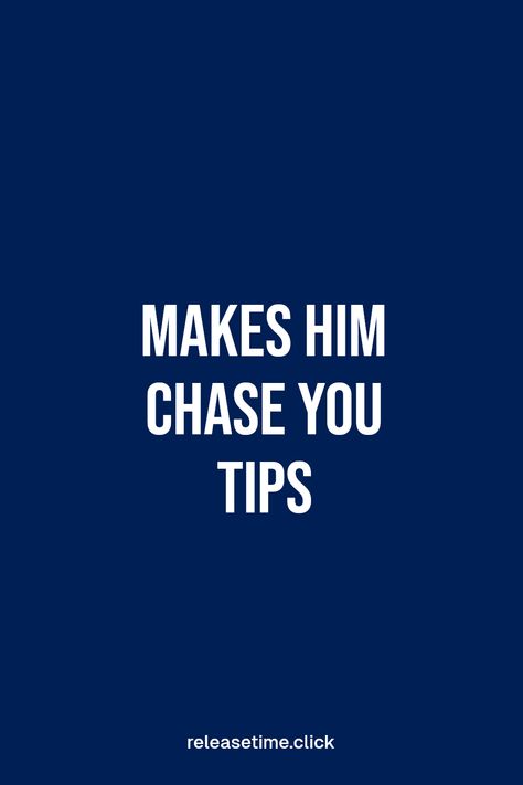 Looking to grab the attention of someone special and have them chase after you? Discover effective tips and tricks that will ignite his interest. From the right body language to the perfect conversation starters, learn how to make yourself appealing without losing your uniqueness. With simple yet proven strategies, you can get him wanting to get closer How To Make Him Chase You, Make Him Chase You, Ways To Show Love, Mutual Respect, Guided Journal, Knowing Your Worth, Conversation Starters, Make Yourself, Effective Communication