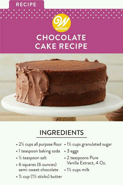 Cake Recipe Easy, Kek Lapis, Chocolate Cake Recipe Moist, Homemade Baking, Chocolate Cake Recipe Easy, Homemade Chocolate Cake, Cake Recipes Easy Homemade, Torte Cupcake, Easy Chocolate Cake