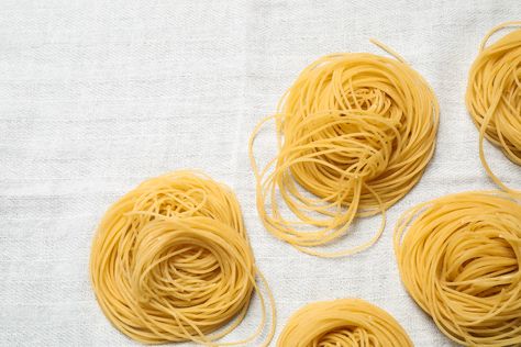 Capellini vs. Angel Hair Pasta: What’s the Difference? Capellini Pasta Recipes, Vs Angel Hair, Italian Pastas, Capellini Pasta, Angel Hair Pasta, Angel Hair, Italian Pasta, Linguine, The Two