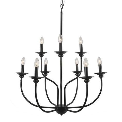 Black Farmhouse Chandelier, Shabby Chic Chandelier, Candlestick Chandelier, Transitional Chandelier, Tier Chandelier, Island Chandelier, Transitional Chandeliers, Traditional Candles, Black Dining Room