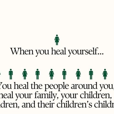 Emmylou Antonieth Seaman | Trauma Healing Specialist + Coach on Instagram: "When you heal yourself...⁣ ⁣ You can create new patterns of behavior that is conscious and promote healing and well-being, not just for ourselves but for future generations to come.⁣ ⁣ You heal the people around you, you heal your family, your children, their children, and their children’s children.⁣ ⁣ What you heal within yourself, you heal for your whole family line.⁣ ⁣ You heal generations and generations.⁣ ⁣ This is Generational Healing.⁣ ⁣ Remember: If trauma can be passed on from one generation to the next, healing can occur and be passed on to the next generation and the next.⁣⁣ ⁣⁣ You’re not just carrying the pain of the past, but also the strength, courage, and resilience of your ancestors. They’ve paved t Ancestoral Healing Quotes, Generational Patterns, Generational Healing, 2024 Mindset, Family Healing, Patterns Of Behavior, Bible Things, Always Remember Me, Heal Yourself