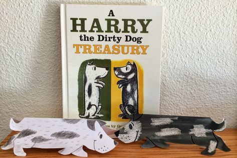 Kathy's Art Project Ideas: "Harry The Dirty Dog"  Storybook Art Lesson Harry The Dirty Dog, Kindergarten September, Pet Activities, September Activities, Writing Picture Books, Book Craft, March Activities, Preschool Projects, Storybook Art