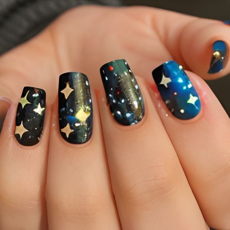 Explore Galaxy Nails, the perfect fall trend. Create cosmic nail art, discover top products, and embrace celestial style. Shine this season! Cosmic Nails, Celestial Style, Nails Trend, Fall Nail Trends, Nail Trend, Fall Trend, Galaxy Nails, Fall Nail, Nail Trends