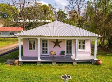 Cheap-ish Circa 1920 Mississippi Move-In Ready Home $129K - Old Houses Under $50K Gulfport Mississippi, Bead Board Walls, Old Houses For Sale, River Trail, Plumbing System, Mississippi River, Hot Water Heater, Dream Houses, Old House Dreams