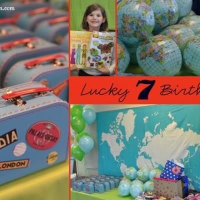 Travel Theme Party {lucky 7 birthday}Celebrate lucky birthday number 7 with a travel themed party. Party guests receive a passport and visit stations that represent the seven continents, North America, South America, Europe, Australia, Asia, Africa and Antarctica. You will be blown away by the inspiration for this party. And, all of the resources are listed to make things easier. {wink}View This Tutorial Travel Birthday Party, Travel Theme Party, Country Birthday Party, Lucky Seven, Around The World Theme, 7 Birthday, Travel Birthday, Travel Party Theme, Lucky 7