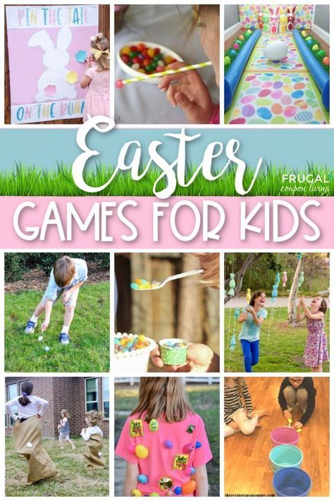 Fun Easter Games, Easter Bingo, Easter Games For Kids, Easter Party Games, Kids Activities At Home, Toddler Ideas, Minute To Win, Minute To Win It Games, Easter Games