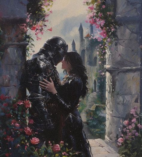 Sif Dark Souls, Medieval Romance, Medieval Aesthetic, Dark Fantasy Artwork, Romance Art, Black Knight, Fantasy Aesthetic, Romantic Art, Arte Fantasy