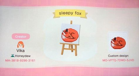 Animal Crossing Qr Codes Clothes, Pet Fox, New Animal Crossing, Animal Crossing Game, Island Ideas, Fox Design, Animal Crossing Qr, Fox Art, Animal Games