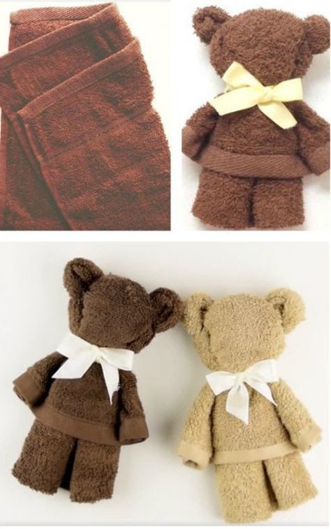 Teddy Bear Video, Washcloth Teddy Bear, Bear Video, Washcloth Animals, Săpunuri Handmade, Presente Diy, Towel Animals, Diy Bebe, Operation Christmas Child