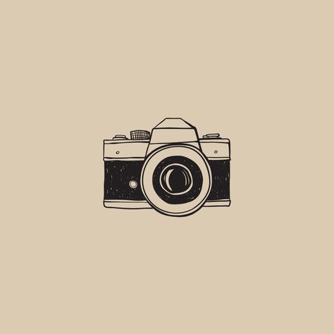 Aesthetic Camera Drawing, Easy Vintage Drawings, Vintage Drawing Ideas Easy, Vintage Easy Drawing, Aesthetic Camera Wallpaper, Cute Camera Drawing, Digital Camera Drawing, Camera Illustration Design, Camera Aesthetic Wallpaper