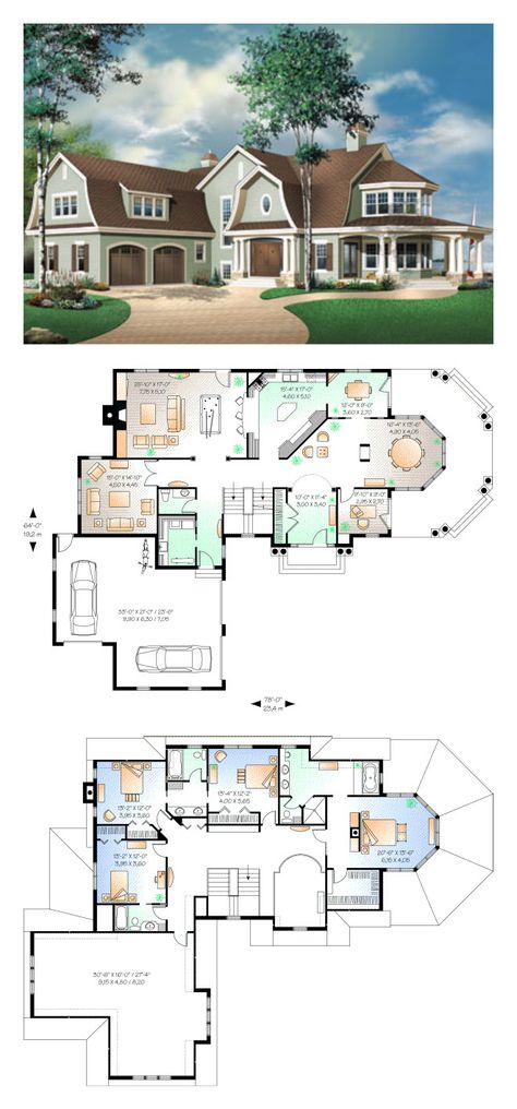 Hampton Style Home, New England House, Case Minecraft, 6 Bedroom House Plans, Arsitektur Art Deco, England House, Hampton Style, Sims 4 House Plans, Sims 4 House Building