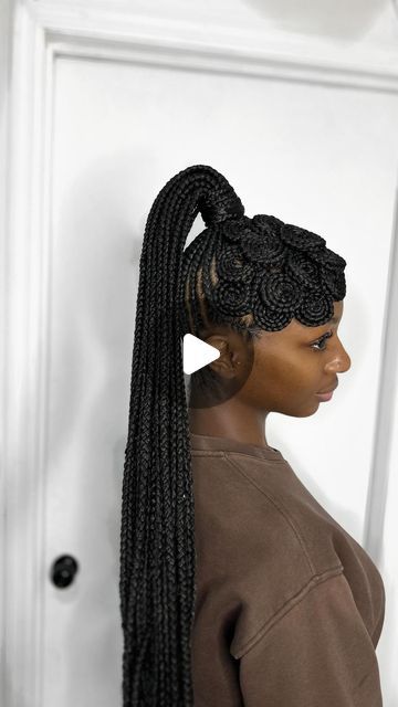 1,719 likes, 56 comments - bymariamkamara on January 25, 2024: "Guys , let me know what ya think ! Cuz I’m out of words . I think I did it again lol 🤗. . . . . . . . . . . . . Follow and book with @1755braids ———- don’t miss out . . . . . . #1755braids #knotlessbraids #cornrowupdo #braidedupdo #braidedponytails #newyorkbraider #brooklynbraider #braidsbraidsbraids #explorepage". Braids Beyonce, Everyday Braids, Beyonce Braids, Latest Braided Hairstyles, Braided Pony, Boxer Braids, Braid Inspiration, I Did It Again, Goddess Braids Hairstyles