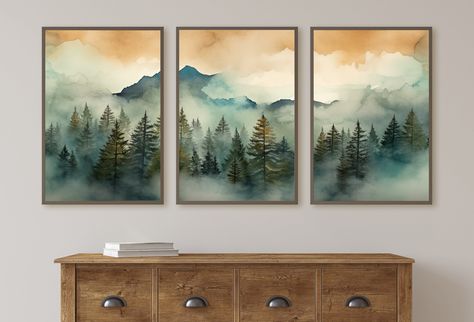 EcoArtLab Store (@ecoartlab) / Twitter Painting Three Canvas, Large Office Wall Decor, Three Paintings On Wall, 3 Paintings In A Row Canvases, Three Photos On Wall, Three Piece Painting, Three Piece Art, 3 Piece Painting, Wall Art Gallery